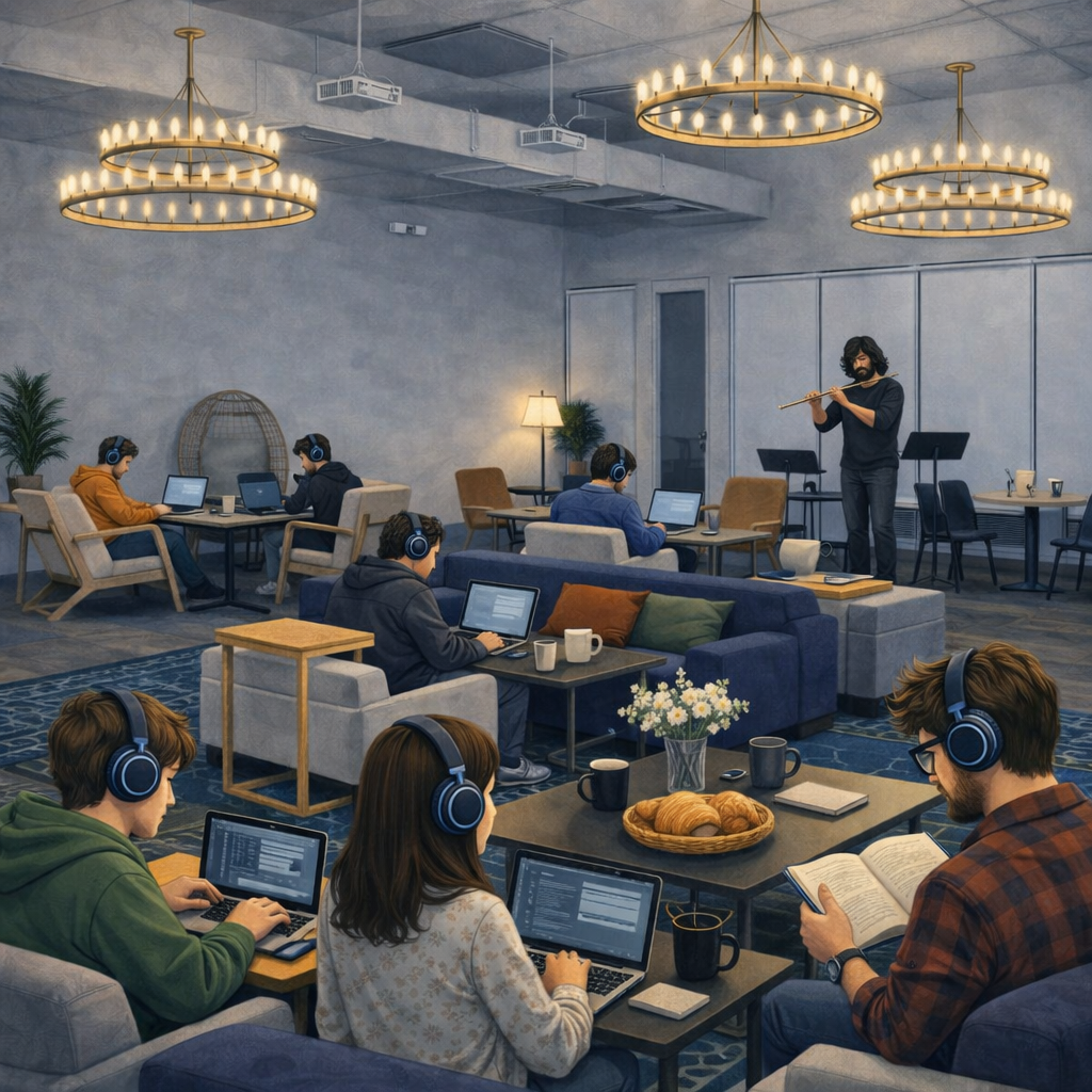 A Focus Lab session in a coworking space